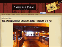 Tablet Screenshot of amherstfarmwinery.com